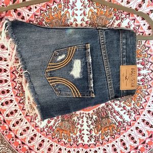 🏝 Distressed & Faded High Waist Demin Jean Shorts